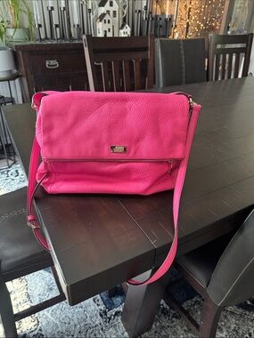 kate spade Hot Pink Pebbled Leather Crossbody Bag